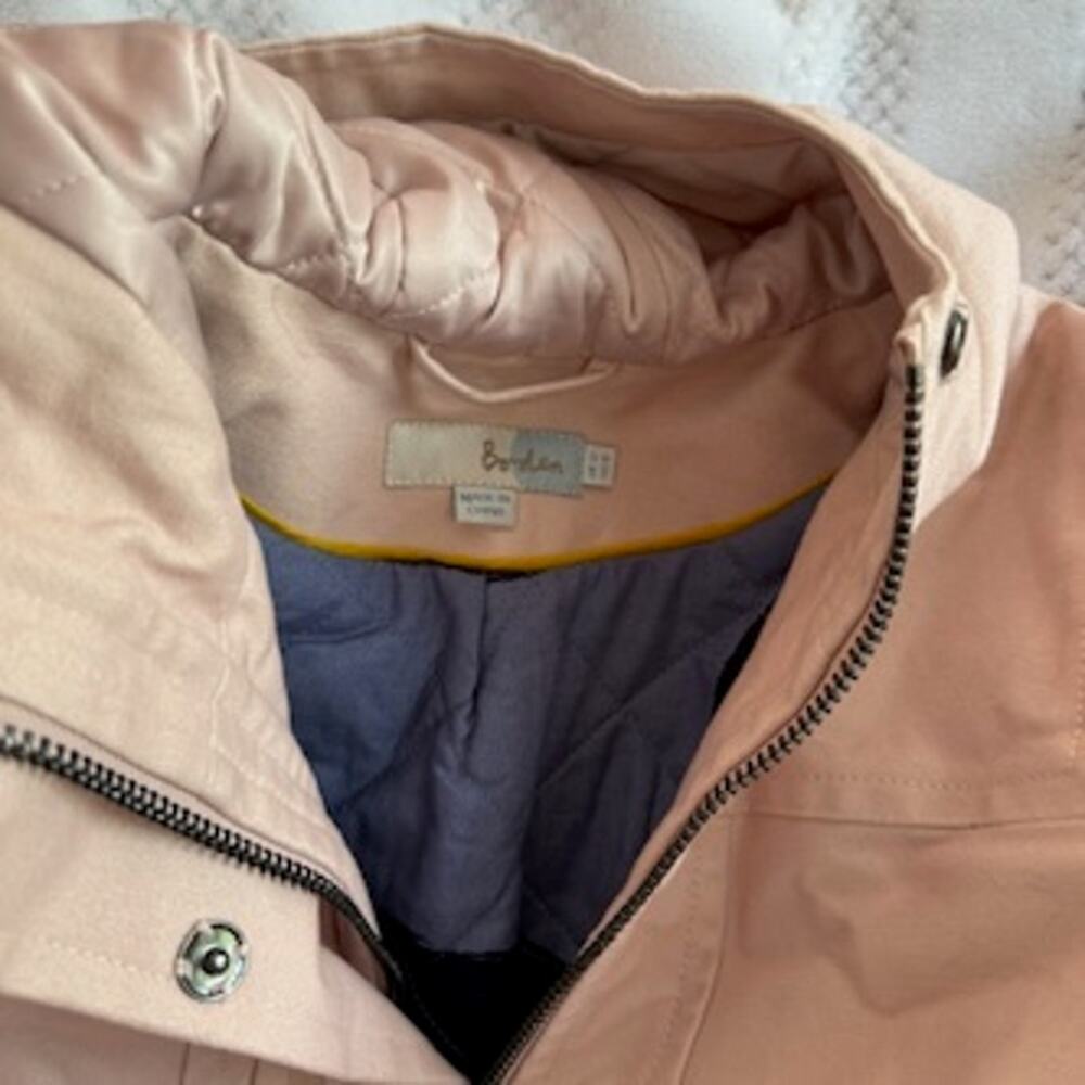 boden hooded full zip moleksin jacket size 8 - Picture 6 of 8